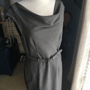 Banana Republic Black & White Checker Shift Dress